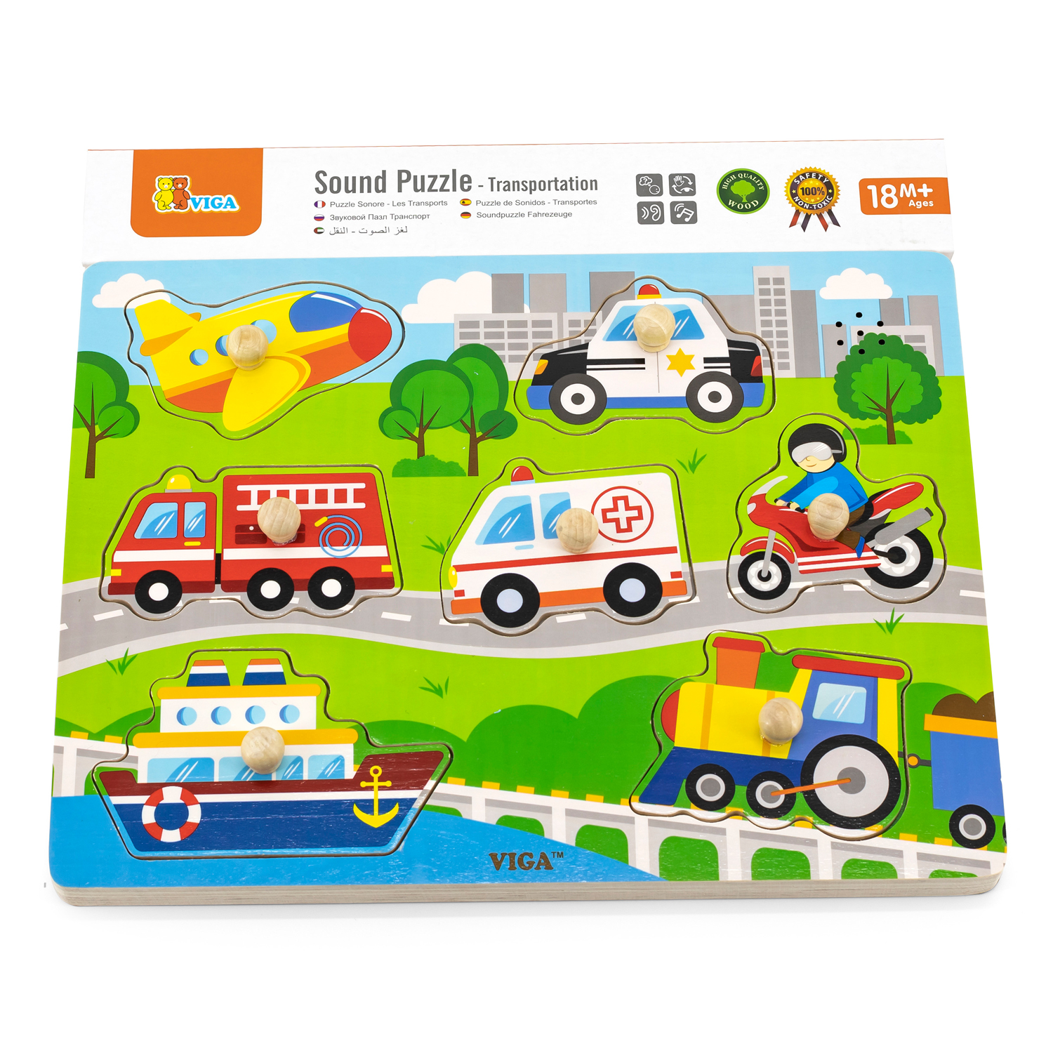 Sound puzzle - vehicles | New Classic Toys